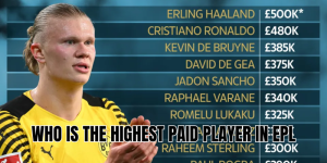 who is the highest paid player in epl